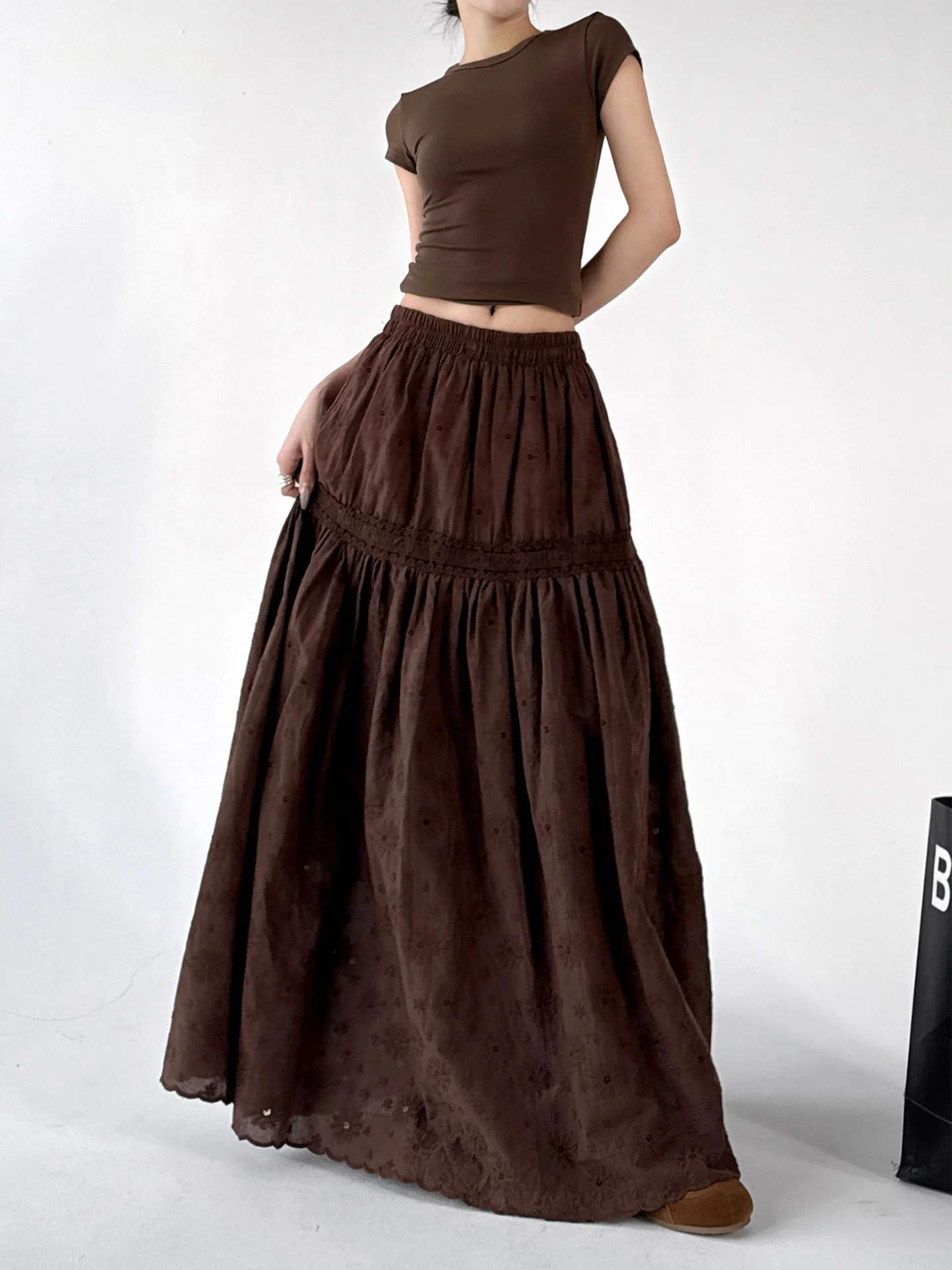 High Waist A-Line Skirt Women's Spring Summer Loose Slimming Skirts Cotton Polyester Elastic Fabric Cake Skirt
High Waist A-Line Skirt Women's Spring Summer Loose Slimming Skirts Cotton Polyester Elastic Fabric Cake Skirt