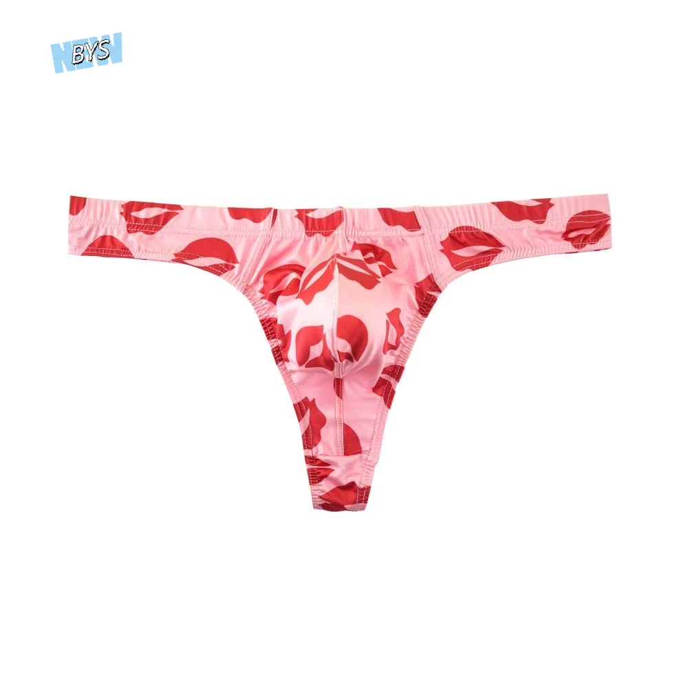 Comfortable Ice Silk Men Lip Pattern Thongs with Mouth Print Lingerie Men's Panties Red Lip T-back Male Briefs Male
Comfortable Ice Silk Men Lip Pattern Thongs with Mouth Print Lingerie Men's Panties Red Lip T-back Male Briefs Male