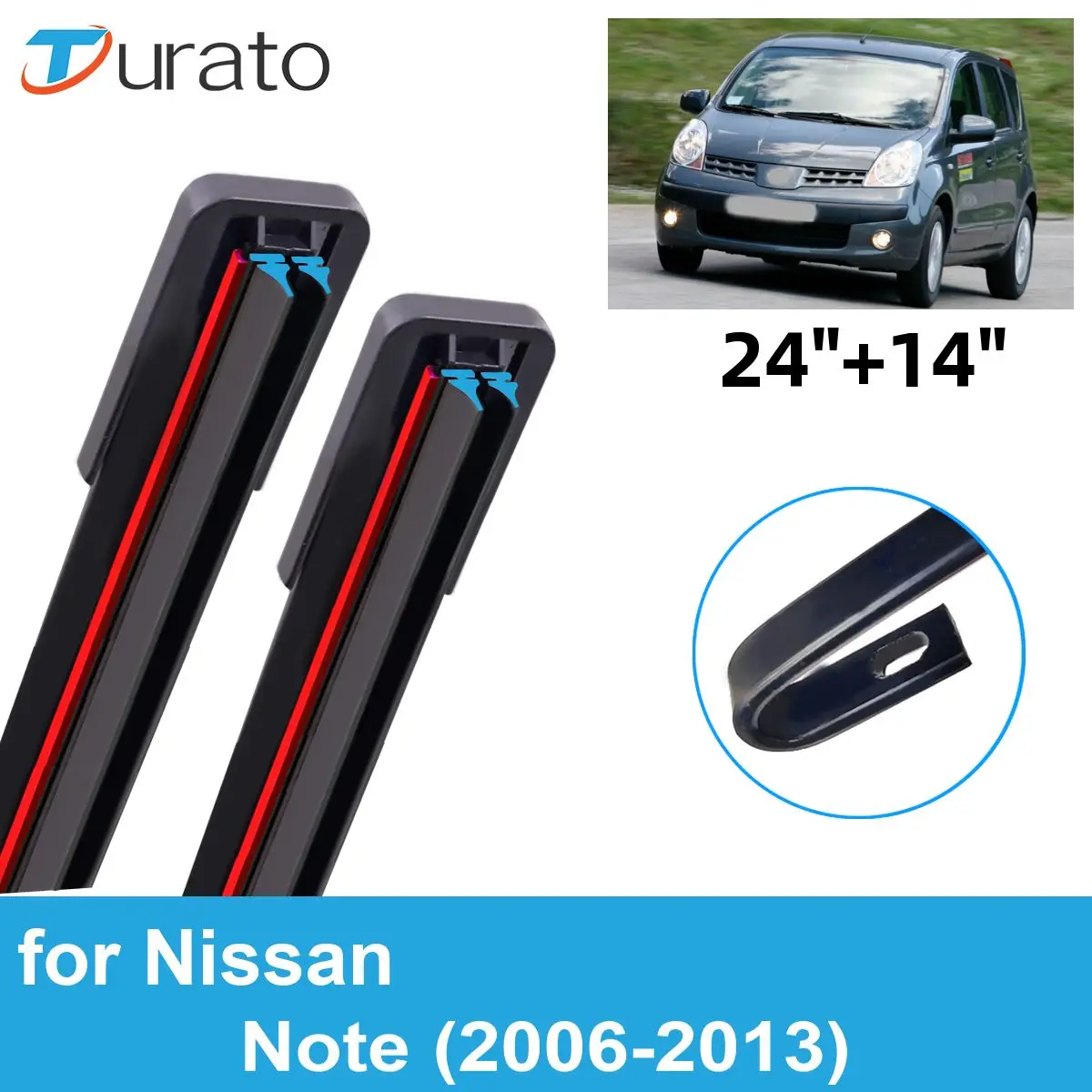 2 шт. автомобильные щетки стеклоочистителя для Nissan Note 2006-2013 годов, лобовое стекло, двойные резиновые автомобильные аксессуары 2010 2011 2012 2013
2 шт. автомобильные щетки стеклоочистителя для Nissan Note 2006-2013 годов, лобовое стекло, двойные резиновые автомобильные аксессуары 2010 2011 2012 2013