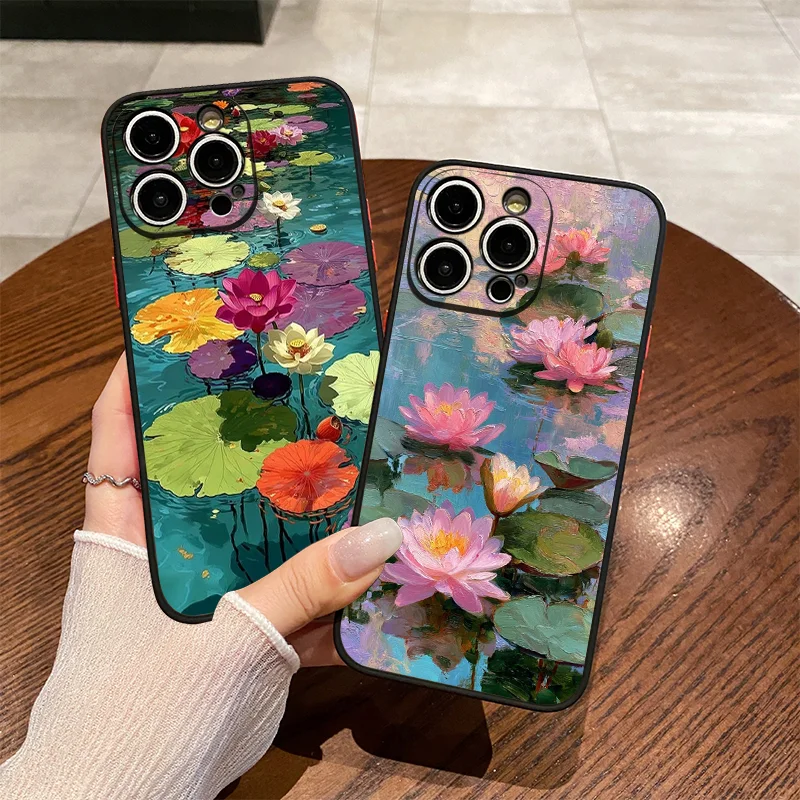 Artistic Pink Lotus Flower Oil Painting Phone Case for IPhone 17 16 Pro Max 15 14 13 12 11 XS MAX X XR 7 8 Plus Hard Cover Shell
Artistic Pink Lotus Flower Oil Painting Phone Case for IPhone 17 16 Pro Max 15 14 13 12 11 XS MAX X XR 7 8 Plus Hard Cover Shell