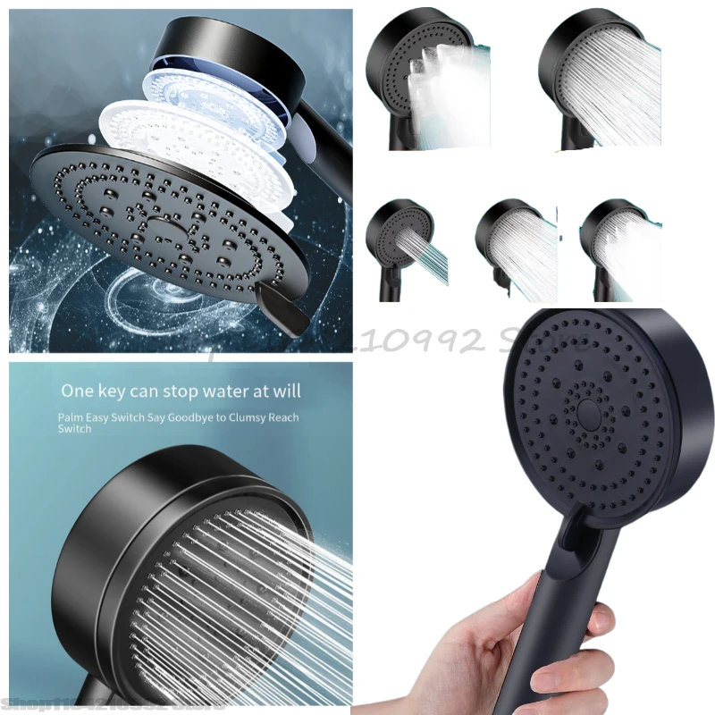 Многофункциональная душевая лейка с 5 режимами, регулируемая, с функцией массажа, большой поток воды, аксессуар для ванной, тропический душ
Многофункциональная душевая лейка с 5 режимами, регулируемая, с функцией массажа, большой поток воды, аксессуар для ванной, тропический душ