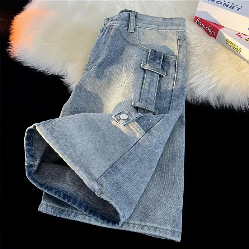 American Style Men's Pure Cotton Heavyweight Retro Denim Shorts Trendy Summer Patchwork Workwear Five-Quarter Mid-Pants
American Style Men's Pure Cotton Heavyweight Retro Denim Shorts Trendy Summer Patchwork Workwear Five-Quarter Mid-Pants