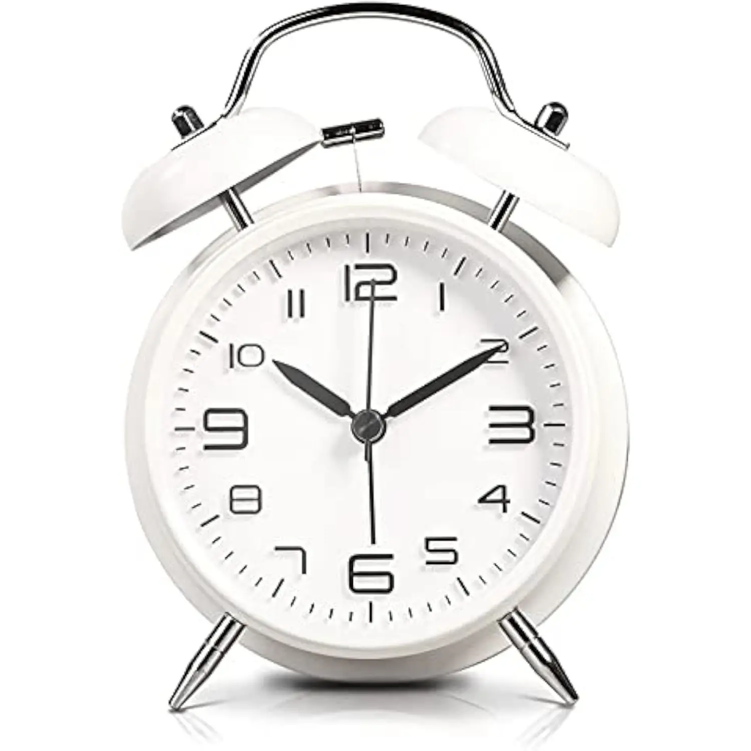 Double Bell Alarm Clock with Night Light, 4 Inch Large Dial, Noise Alarm Clock Battery, Non-Ticking, Silent, Retro Alarm Bell
Double Bell Alarm Clock with Night Light, 4 Inch Large Dial, Noise Alarm Clock Battery, Non-Ticking, Silent, Retro Alarm Bell