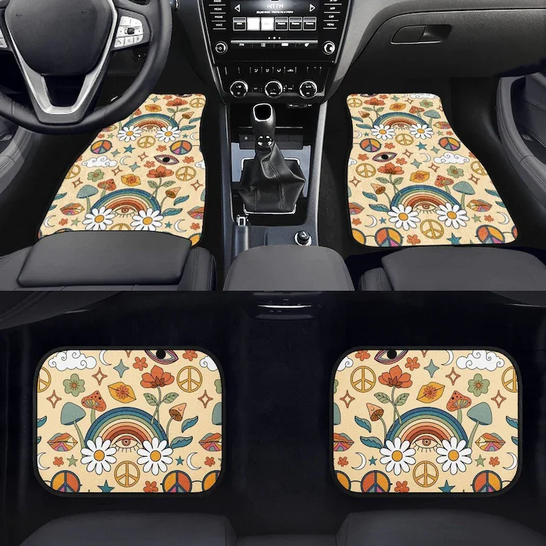 Peace & Love Car Floor Mats, Hippie Car Mat, Car Accessories For Women, Stoner Gifts, Retro Car Accessories, Interior Car Decor,
Peace & Love Car Floor Mats, Hippie Car Mat, Car Accessories For Women, Stoner Gifts, Retro Car Accessories, Interior Car Decor,