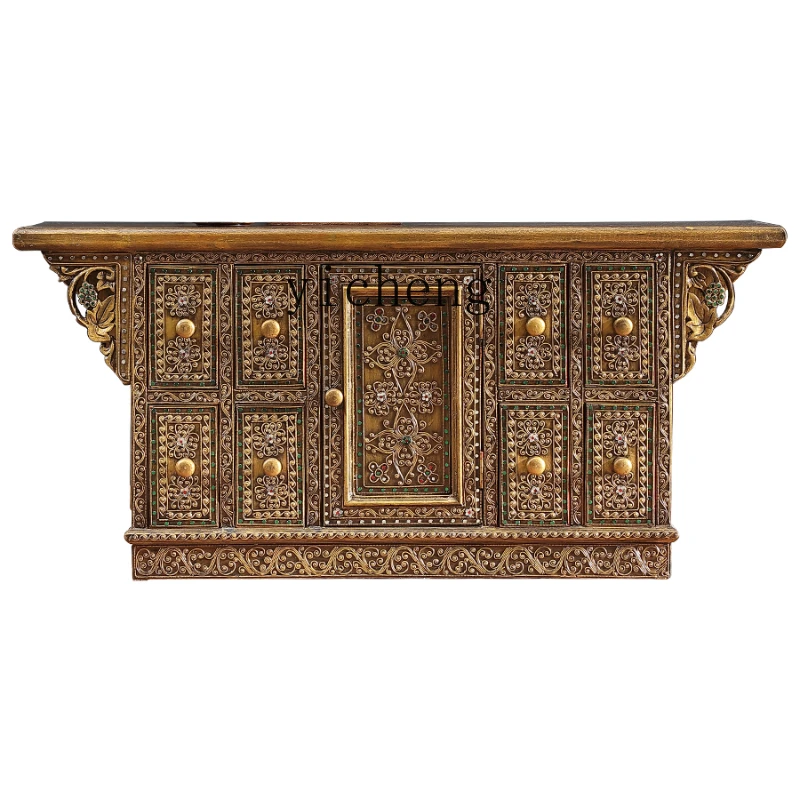 Thai Living Room Solid Wood Vintage TV Cabinet Thailand Hallway Partition Cabinet
Thai Living Room Solid Wood Vintage TV Cabinet Thailand Hallway Partition Cabinet