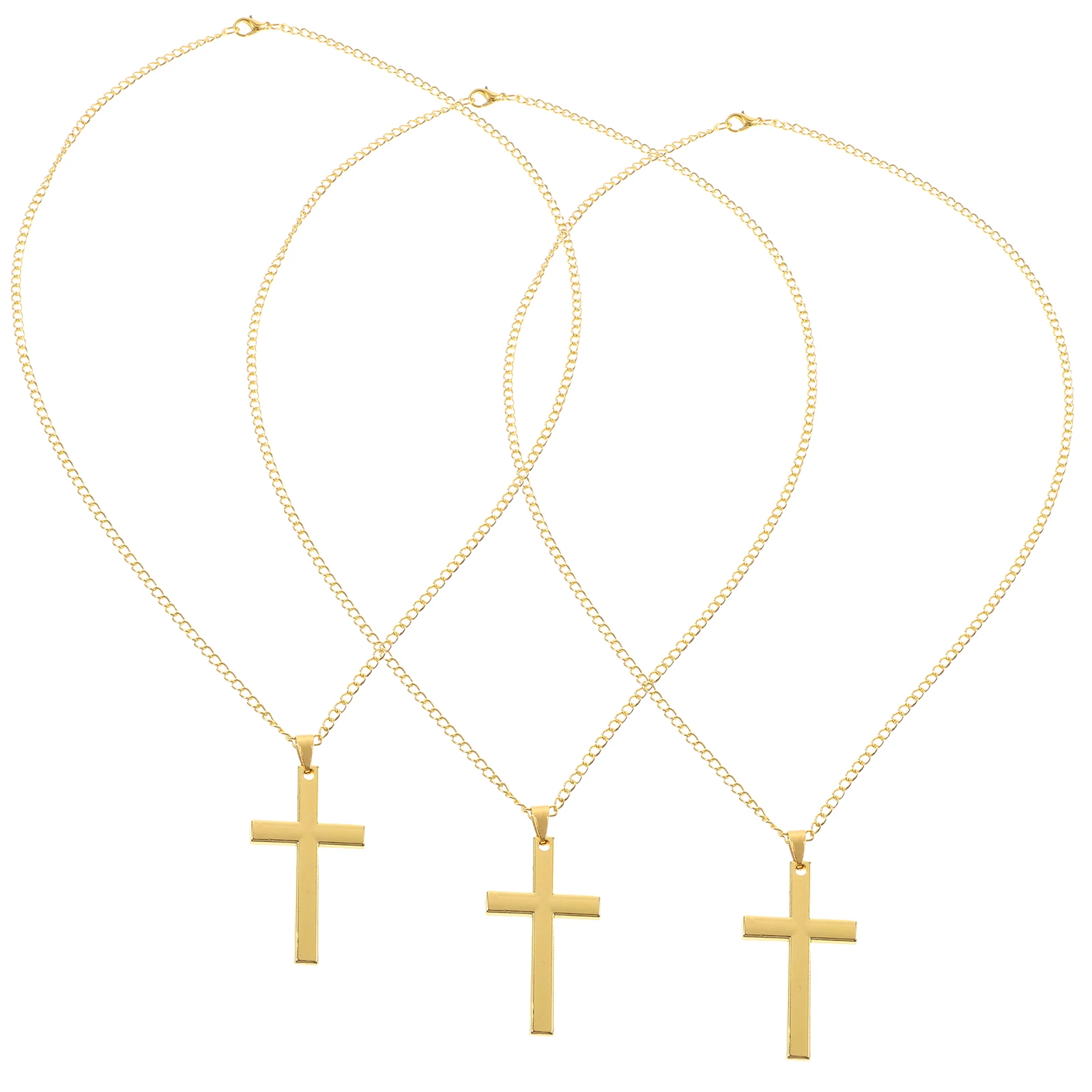 3 Pcs Gold Fashion Accessories Women Men Plastic Chain Crucifix Jewelry Trendy Gifts
3 Pcs Gold Fashion Accessories Women Men Plastic Chain Crucifix Jewelry Trendy Gifts