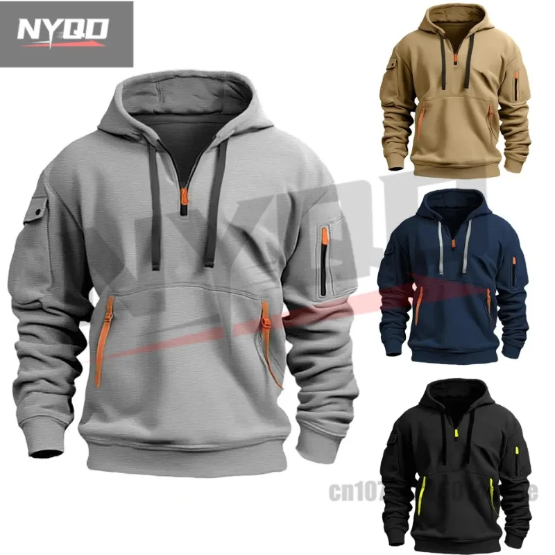 2025 New Multi Pocket Zipper Fleece Hooded Casual Shirt for Men and Women Solid Color Loose Pullover Fashion Sweatshirt Top
2025 New Multi Pocket Zipper Fleece Hooded Casual Shirt for Men and Women Solid Color Loose Pullover Fashion Sweatshirt Top