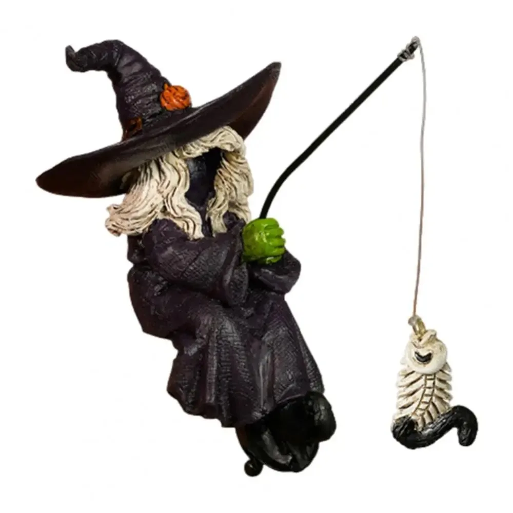 Resin Fishing Witch Statue Crafts Funny Witch Figurines Decorative Ghost Festival Ornament Pond Pool
Resin Fishing Witch Statue Crafts Funny Witch Figurines Decorative Ghost Festival Ornament Pond Pool