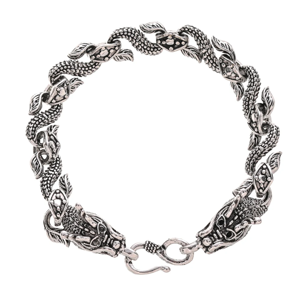 Double Head Dragon Bracelet Men Fashion Alloy Jewelry Gift Hip Hop Charm Bracelets Safe Casual Party Prom Class Bar
Double Head Dragon Bracelet Men Fashion Alloy Jewelry Gift Hip Hop Charm Bracelets Safe Casual Party Prom Class Bar