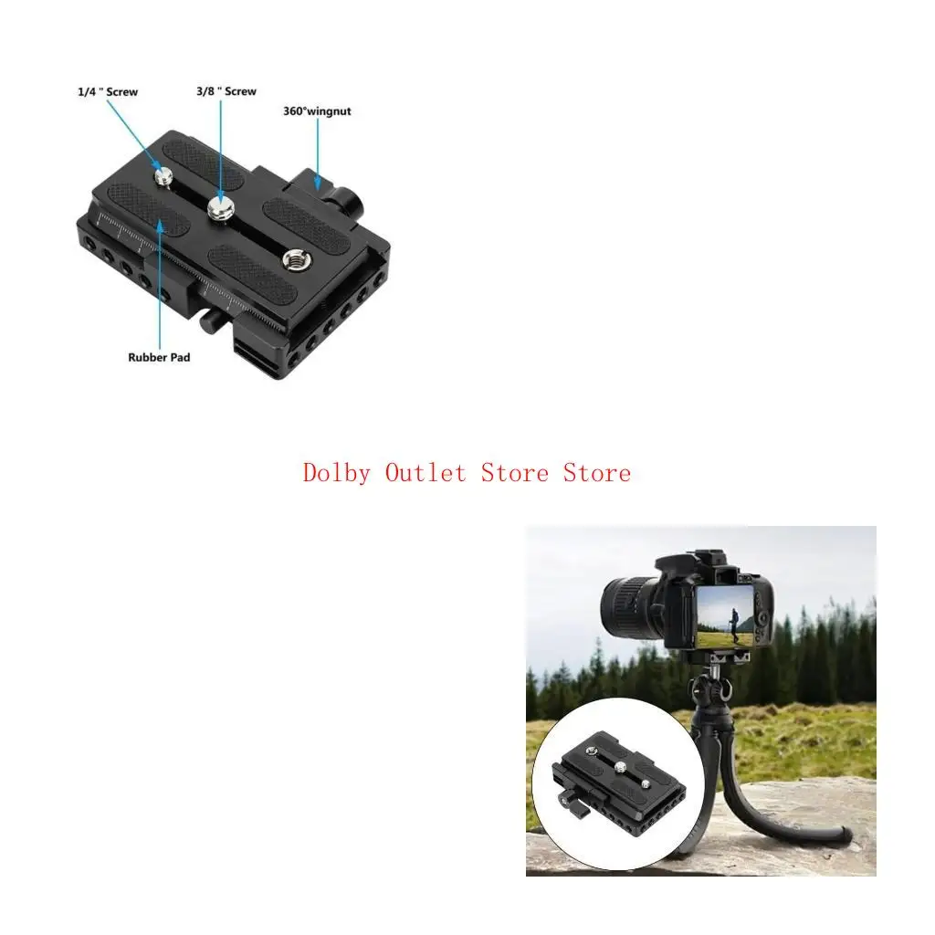 Metal Quick Release Plate Base Extended Design Clamp Base Multiple 1/4in 3/8in Screw Thread Hole Strong Load Bearing
Metal Quick Release Plate Base Extended Design Clamp Base Multiple 1/4in 3/8in Screw Thread Hole Strong Load Bearing