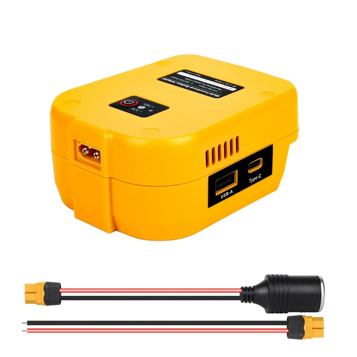 Адаптер аккумулятора A03R с портом USB/Type-C/XT60, преобразователь 18–12 В для аккумулятора 20 В для радиоуправляемого автомобиля
Адаптер аккумулятора A03R с портом USB/Type-C/XT60, преобразователь 18–12 В для аккумулятора 20 В для радиоуправляемого автомобиля