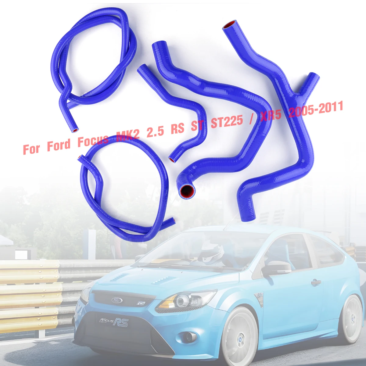 4ply 5pcs Hose Kit For 2005 - 2011 Ford Focus RS Mk2 2.5L 16V Silicone Coolant Hose Tubes Kit Piping 2006 2007 2008 2009 2010
4ply 5pcs Hose Kit For 2005 - 2011 Ford Focus RS Mk2 2.5L 16V Silicone Coolant Hose Tubes Kit Piping 2006 2007 2008 2009 2010