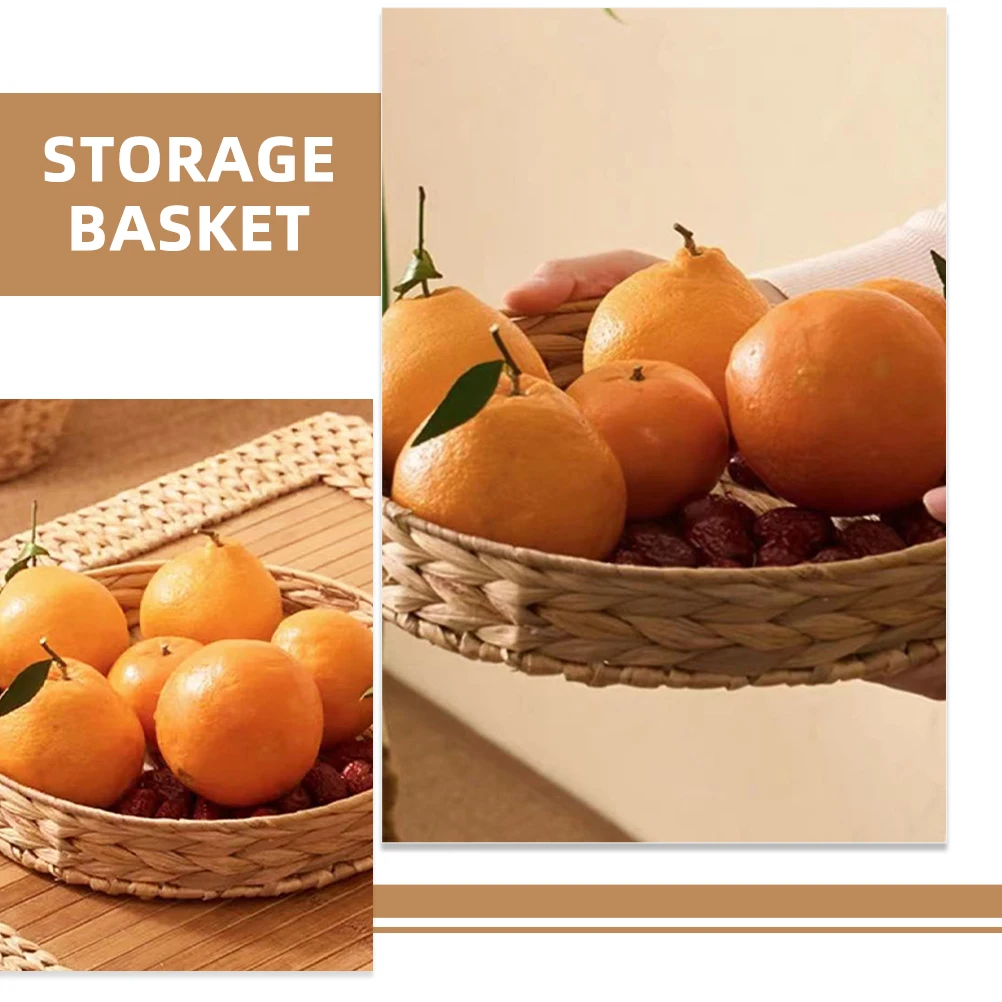 2pcs Natural Hand Woven Storage Basket Desktop Organizer Fruit Snack Holder Portable Round Straw Bread Basket Home Kitchen
2pcs Natural Hand Woven Storage Basket Desktop Organizer Fruit Snack Holder Portable Round Straw Bread Basket Home Kitchen