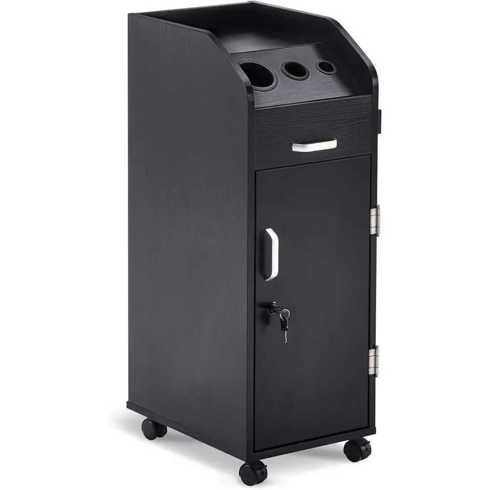 Stylish Trolley Storage Cart with Lockable Wheels for Hair Dryer and Stylist Tools (Black)
Stylish Trolley Storage Cart with Lockable Wheels for Hair Dryer and Stylist Tools (Black)