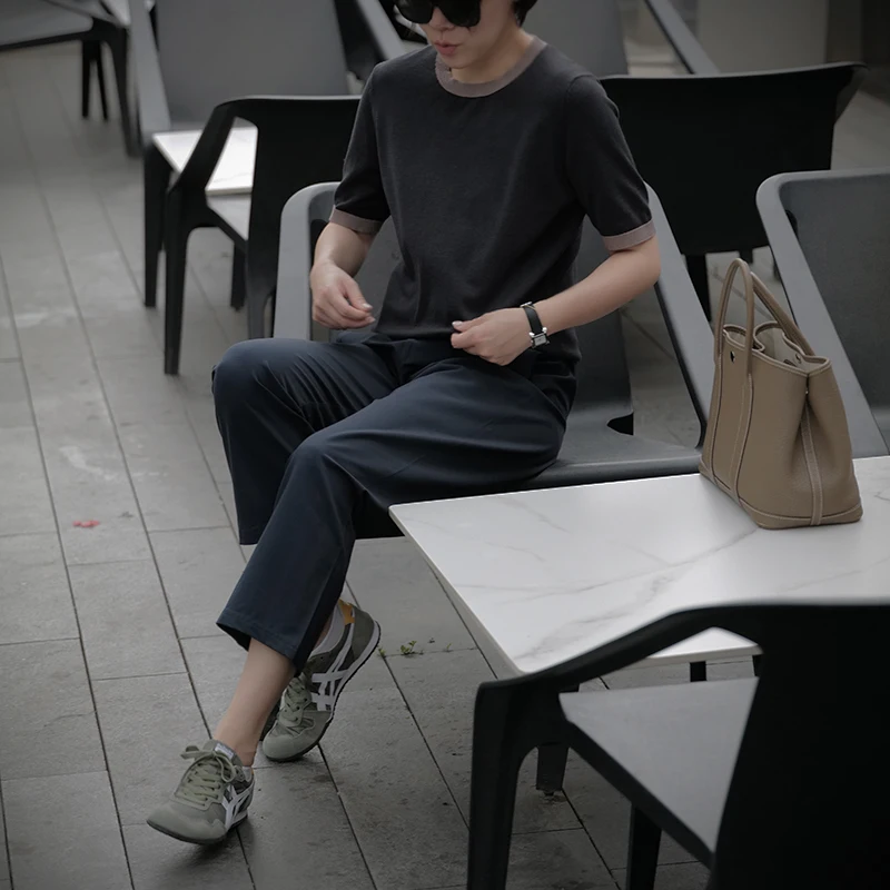 Хлопковая трикотажная футболка с круглым вырезом для женщин, осенняя, простая, облегающая, для повседневной носки, модель T230
Хлопковая трикотажная футболка с круглым вырезом для женщин, осенняя, простая, облегающая, для повседневной носки, модель T230