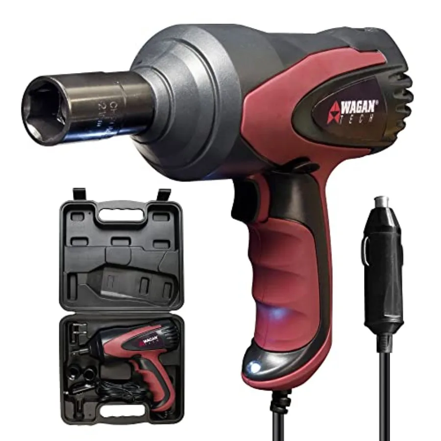 EL2257 12V DC Mighty Impact Wrench 1/2 inch 12 Volt Electric Impact Wrench Kit 271 ft-lbs Tire Repair Tools with Sockets and Ca
EL2257 12V DC Mighty Impact Wrench 1/2 inch 12 Volt Electric Impact Wrench Kit 271 ft-lbs Tire Repair Tools with Sockets and Ca