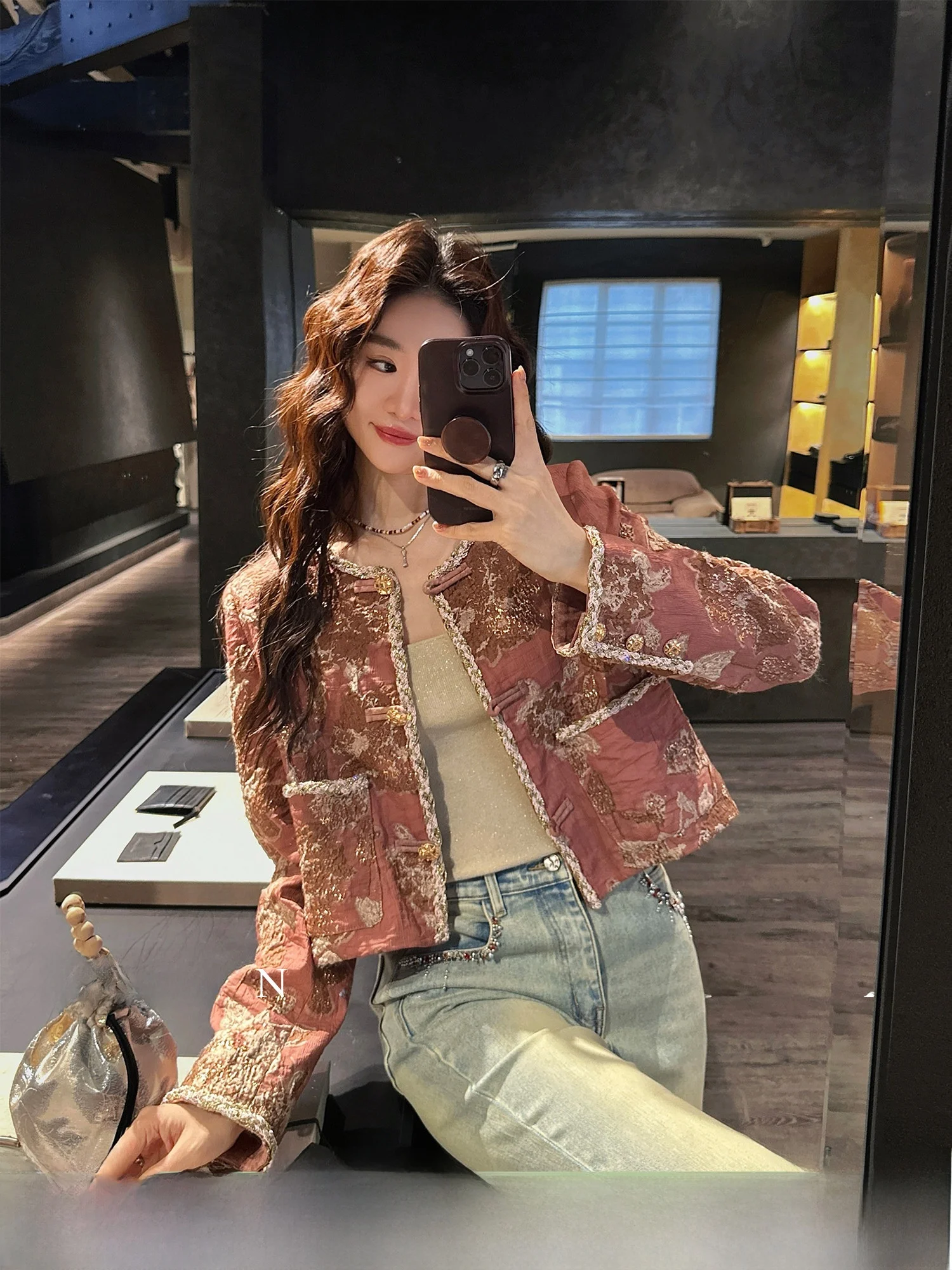 Sanji Bla Flower New Chinese Sle Small Fraance Wind Jaet 3D Emed Silver Inlay Floral Print Ele Unique Women's...
Sanji Bla Flower New Chinese Sle Small Fraance Wind Jaet 3D Emed Silver Inlay Floral Print Ele Unique Women's...