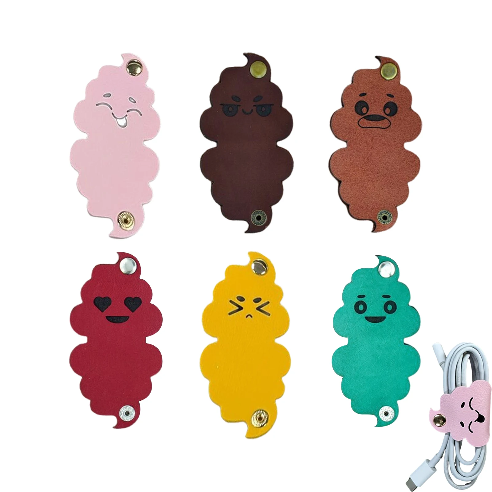 6PCS Multifunctional PU Leather Phone Data Cable Organizer Data Storage Cable Clip Hub Wired Headphone Winding Clip for Travel
6PCS Multifunctional PU Leather Phone Data Cable Organizer Data Storage Cable Clip Hub Wired Headphone Winding Clip for Travel