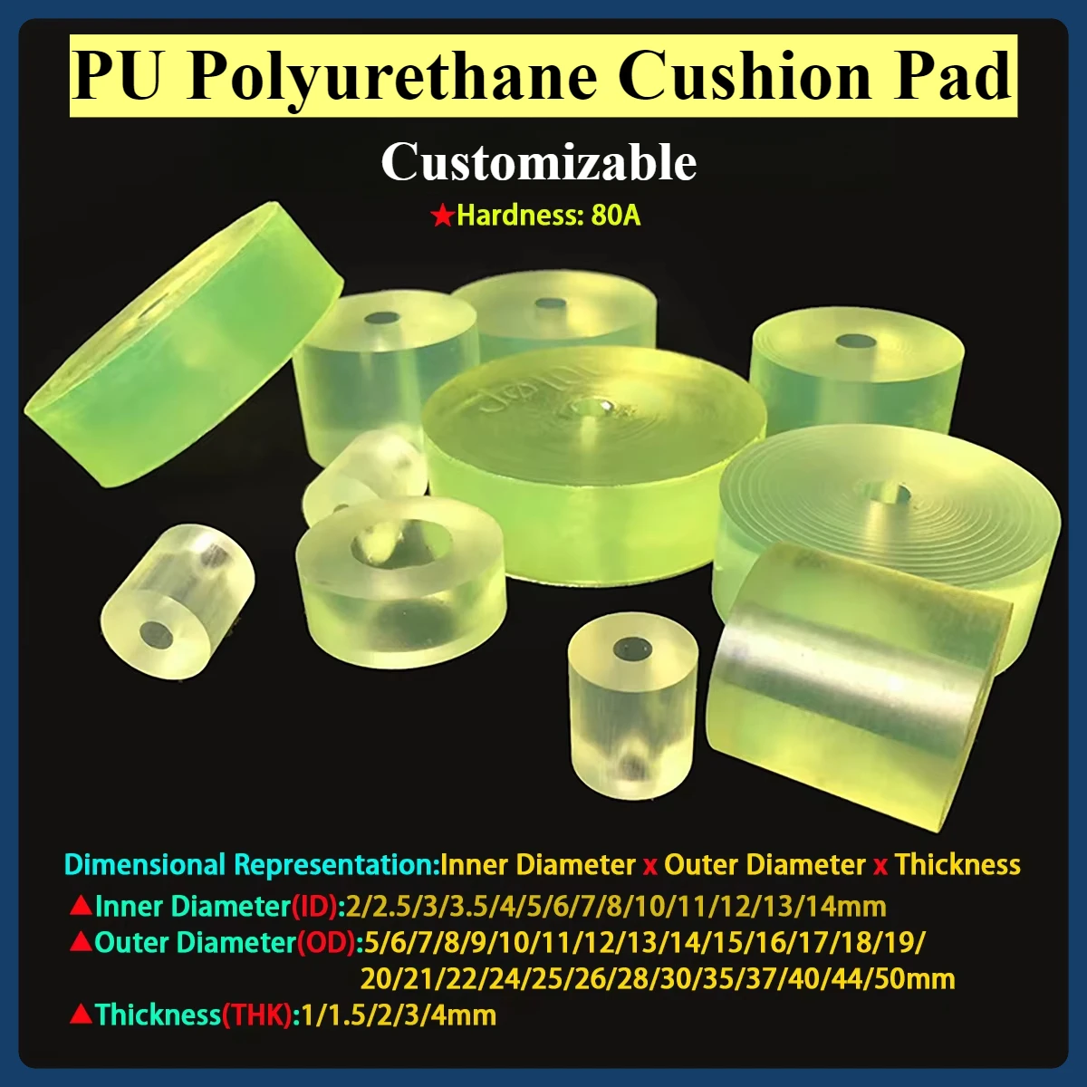 PU Cushion Pad Polyurethane Gasket Cow Tendon Flat Gasket Shock-Absorbing Pad Wear-Resistant And Impact Resistant Sealing Gasket
PU Cushion Pad Polyurethane Gasket Cow Tendon Flat Gasket Shock-Absorbing Pad Wear-Resistant And Impact Resistant Sealing Gasket