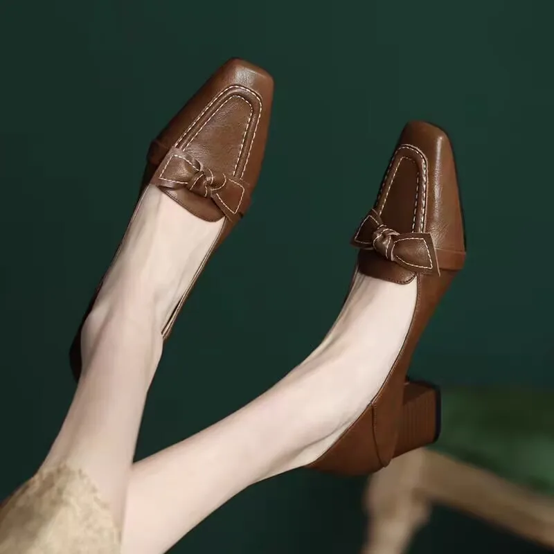 *Fashion Hot Selling Comfortable Banquet High Heels Spring and Autumn New Style Square Bow Elegant Casual Single Shoes for Women
*Fashion Hot Selling Comfortable Banquet High Heels Spring and Autumn New Style Square Bow Elegant Casual Single Shoes for Women