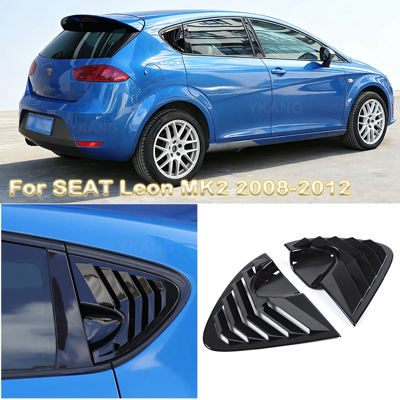 For SEAT Leon MK2 2008-2012 ABS Black/ Carbon fiber Car Side Window Spoiler Cover Rear Triangle Louver Air Splitter Trim stiker
For SEAT Leon MK2 2008-2012 ABS Black/ Carbon fiber Car Side Window Spoiler Cover Rear Triangle Louver Air Splitter Trim stiker