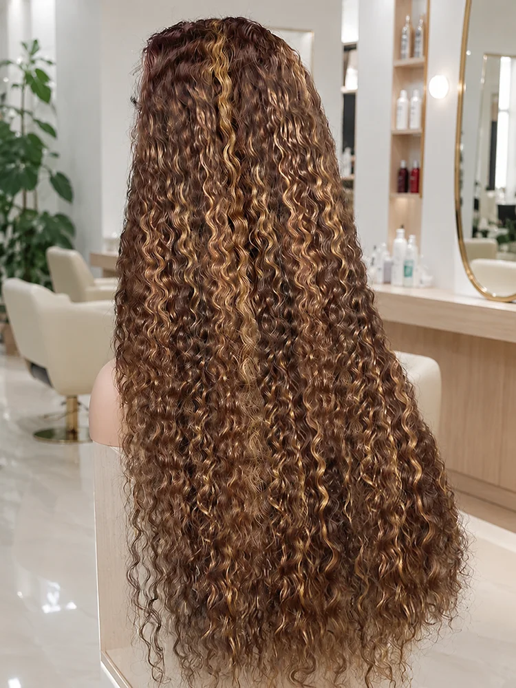 36 Inch Honey Blonde Curly Deep Lace Front Wigs Human Hair 4/27 Highlight Ombre Deep Wave 13x6 HD Transparent Lace Front Wigs Pre Plucked
36 Inch Honey Blonde Curly Deep Lace Front Wigs Human Hair 4/27 Highlight Ombre Deep Wave 13x6 HD Transparent Lace Front Wigs Pre Plucked