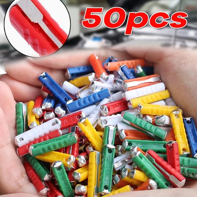 50pcs Automotive Torpedo Fuse Set European Continental Ceramic Fuses 5A 8A 10A 16A 25A for Vintage Classic Retro Vehicles
50pcs Automotive Torpedo Fuse Set European Continental Ceramic Fuses 5A 8A 10A 16A 25A for Vintage Classic Retro Vehicles