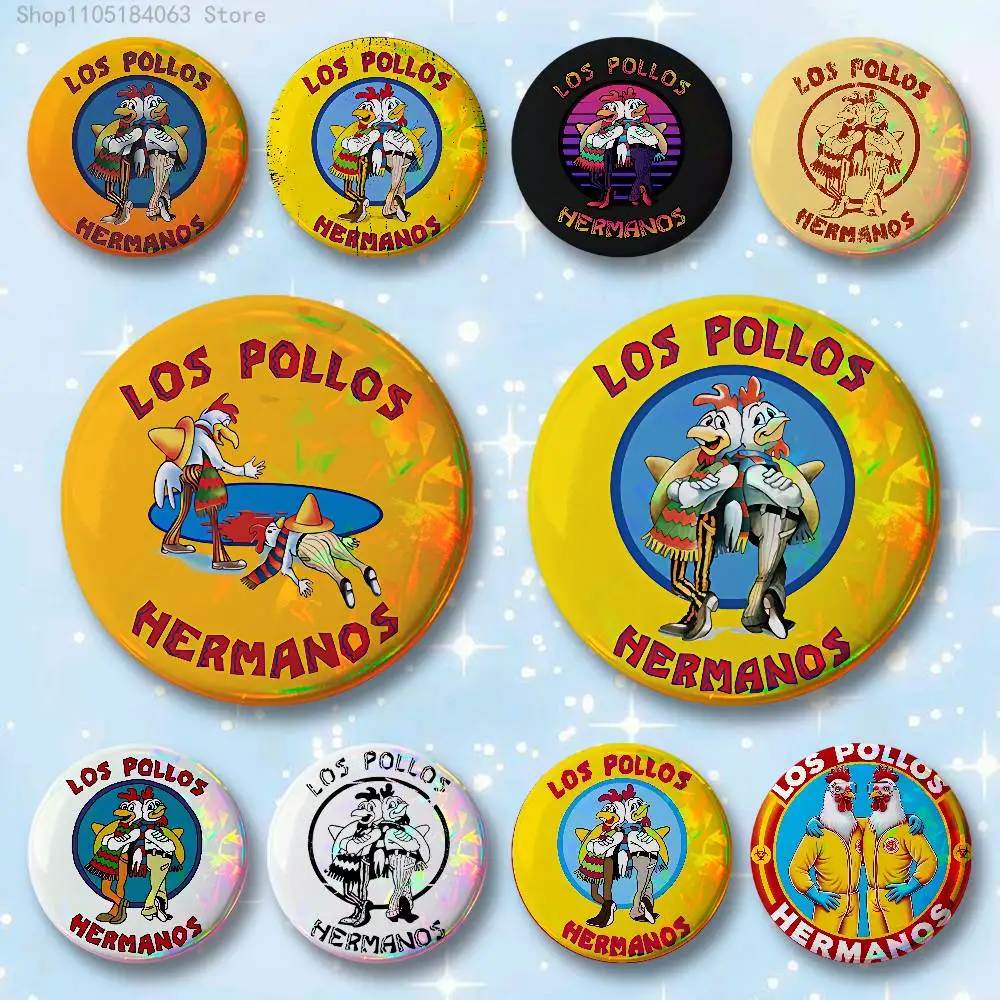 L-Los P-Pollos Hermanos Badges 25 32 44 58 75 mm Round Cosplay Pin Bag Decor Fans Collect Friends Gifts Brooch Souvenir
L-Los P-Pollos Hermanos Badges 25 32 44 58 75 mm Round Cosplay Pin Bag Decor Fans Collect Friends Gifts Brooch Souvenir