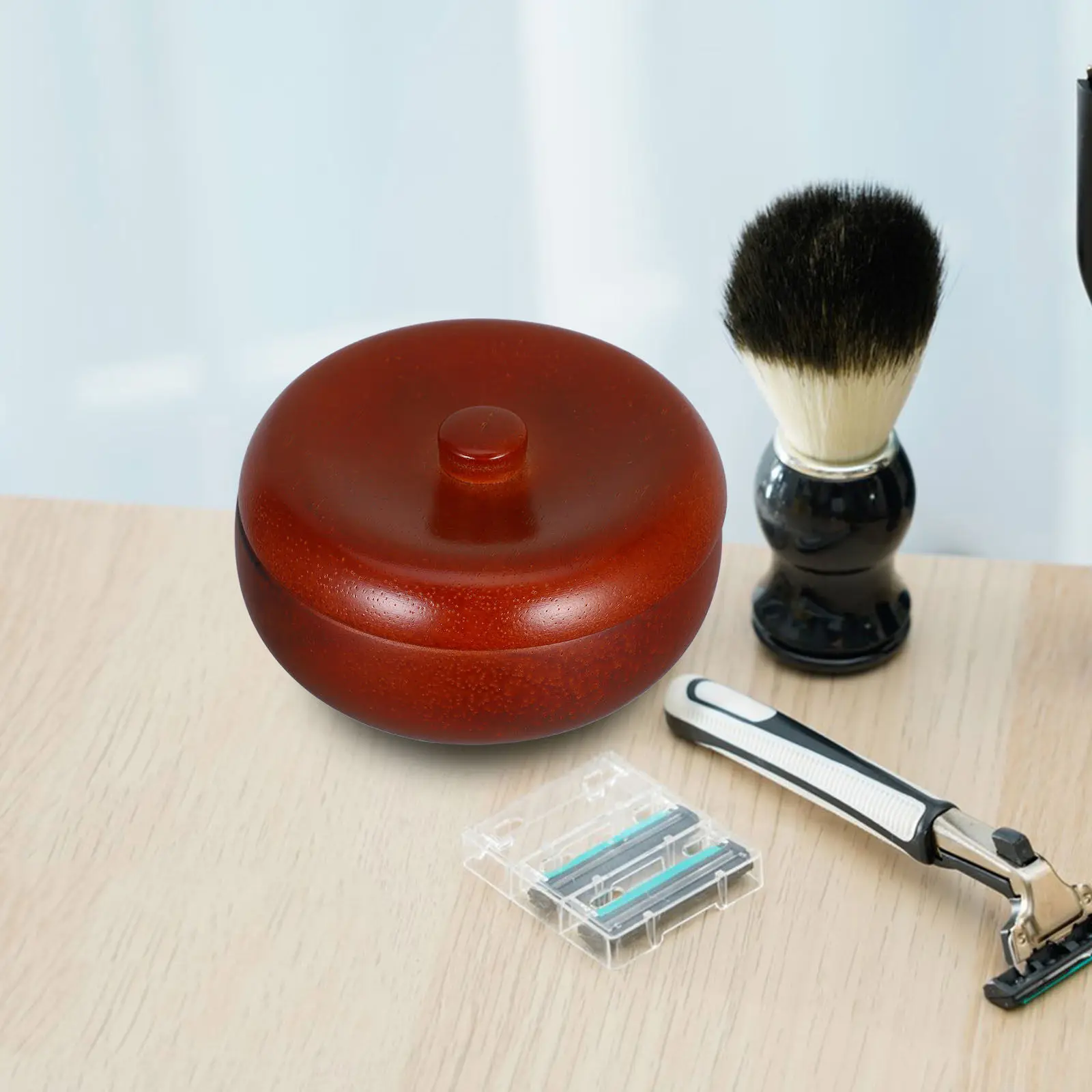 Premium Wood Shaving Soap Bowl with Lid Efficient Foaming for Men Smooth Shave Cream Or Soap Use Daily Grooming Accessory
Premium Wood Shaving Soap Bowl with Lid Efficient Foaming for Men Smooth Shave Cream Or Soap Use Daily Grooming Accessory