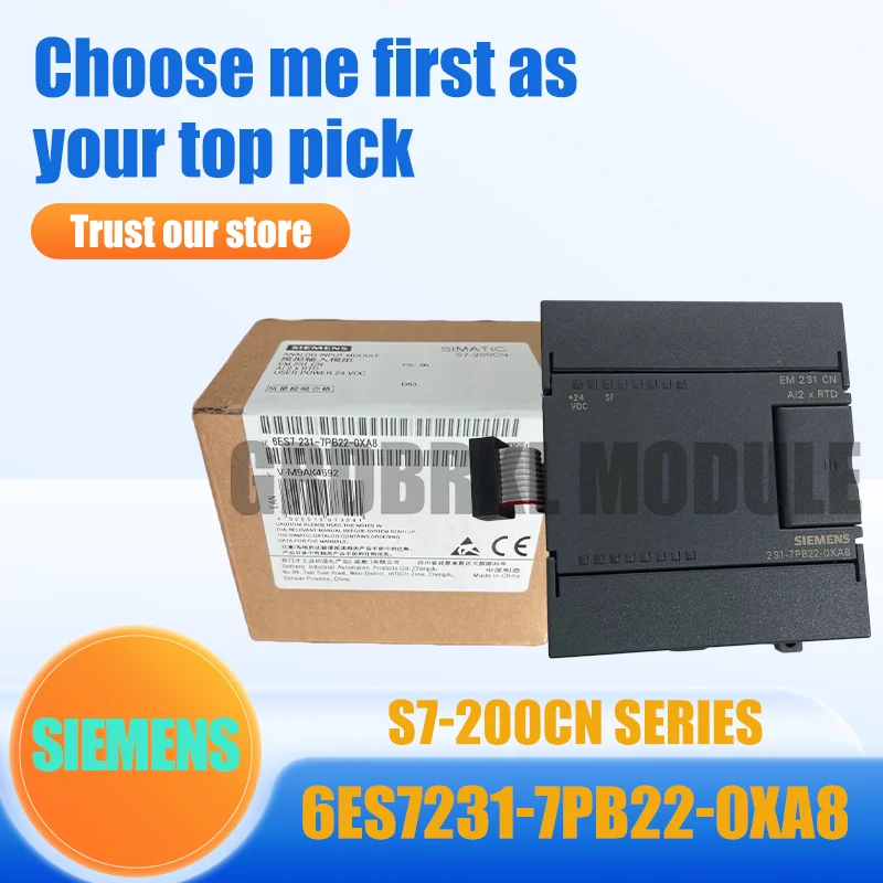 New Original SIEMENS 6ES7231-7PB22-0XA8 S7-200 CN EM231 Input PLC Module
New Original SIEMENS 6ES7231-7PB22-0XA8 S7-200 CN EM231 Input PLC Module