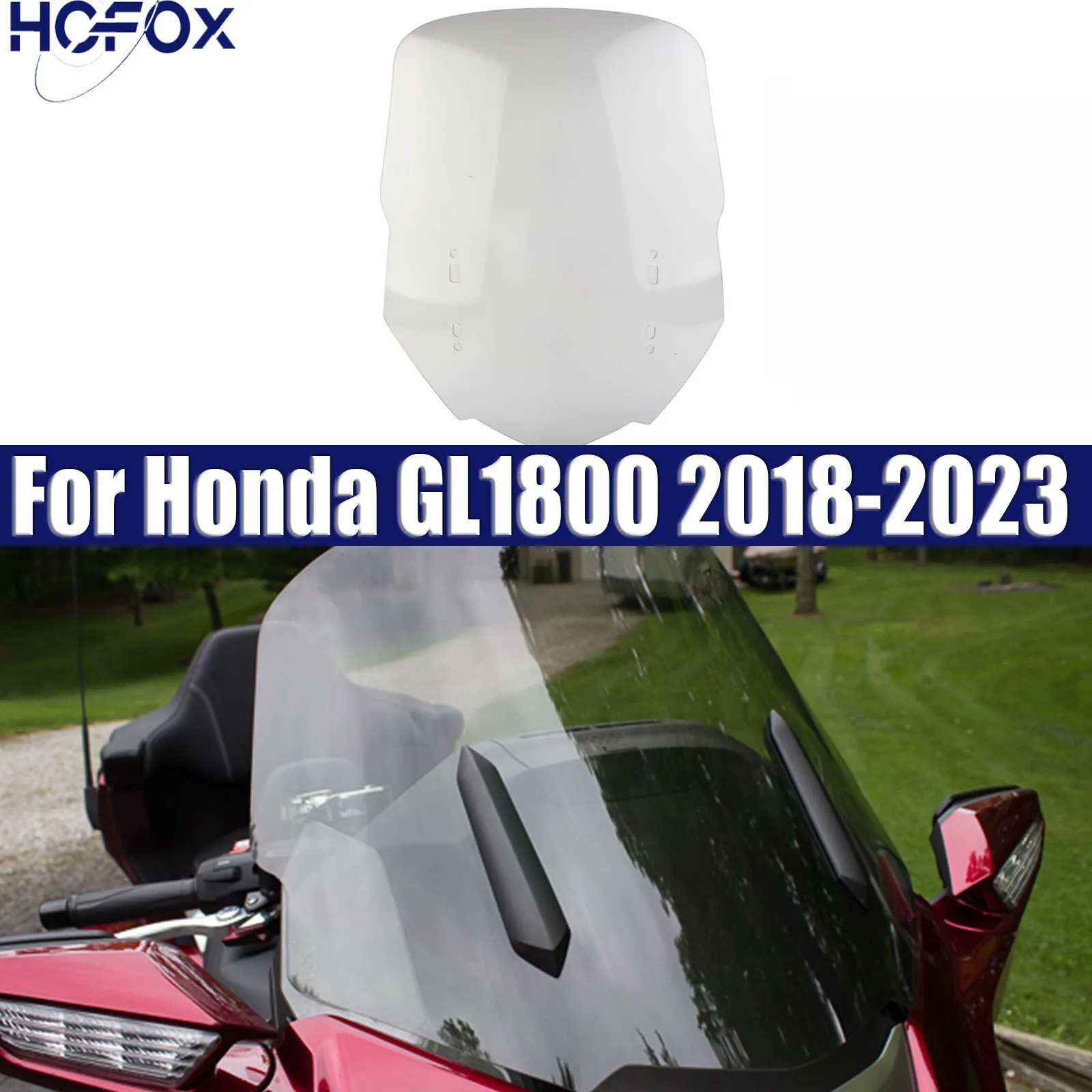 23" Clear Motorcycle Windshield WindScreen Wind Delfector For Honda GL1800 2018-2023 2019 2020 2021 2022
23" Clear Motorcycle Windshield WindScreen Wind Delfector For Honda GL1800 2018-2023 2019 2020 2021 2022