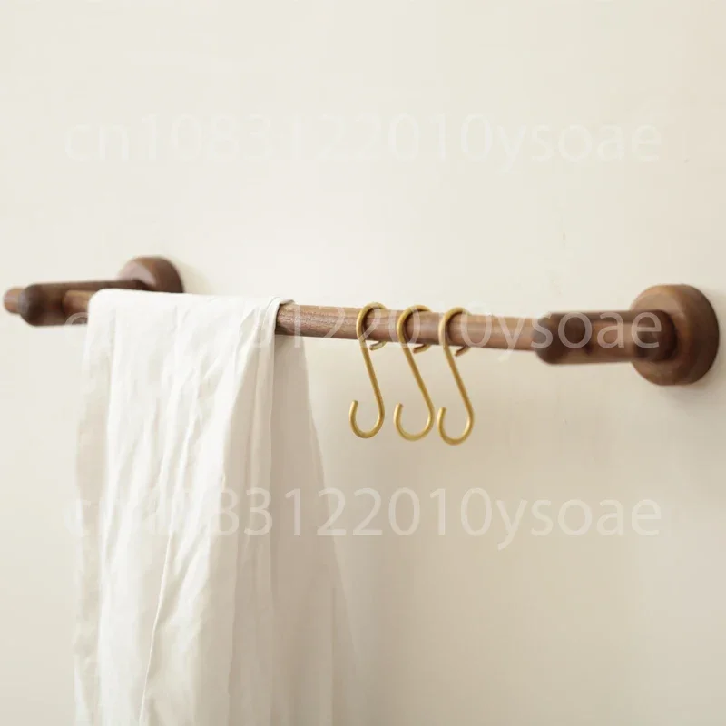Solid Wood Brass Towel Rack Sturdy Bathroom Hanging Rod Anti-Bump Rounded Corner Shelf Minimalist Luxury Towel Holder
Solid Wood Brass Towel Rack Sturdy Bathroom Hanging Rod Anti-Bump Rounded Corner Shelf Minimalist Luxury Towel Holder