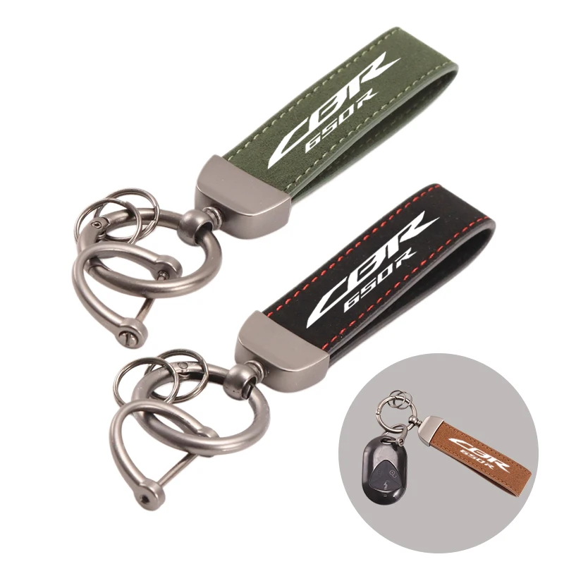 Motorcycle Suede Keychain Horseshoe Buckle Jewelry For Honda Cb650r Cbr650r CB CBR 650R 650 R personality Accessories
Motorcycle Suede Keychain Horseshoe Buckle Jewelry For Honda Cb650r Cbr650r CB CBR 650R 650 R personality Accessories