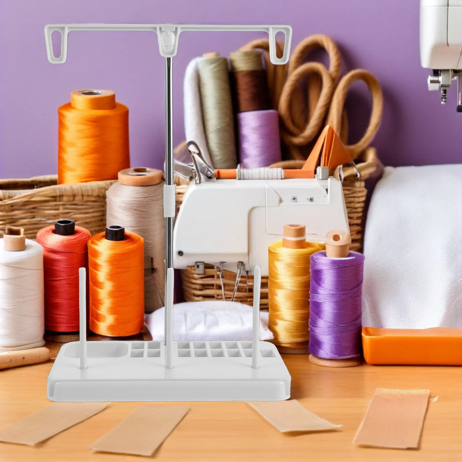 2Pcs Sewing Machine Thread Holder Plastic Organizer Rotatable Spool Rack Flexible Assembly Thread Storage Stand for Embroidery
2Pcs Sewing Machine Thread Holder Plastic Organizer Rotatable Spool Rack Flexible Assembly Thread Storage Stand for Embroidery