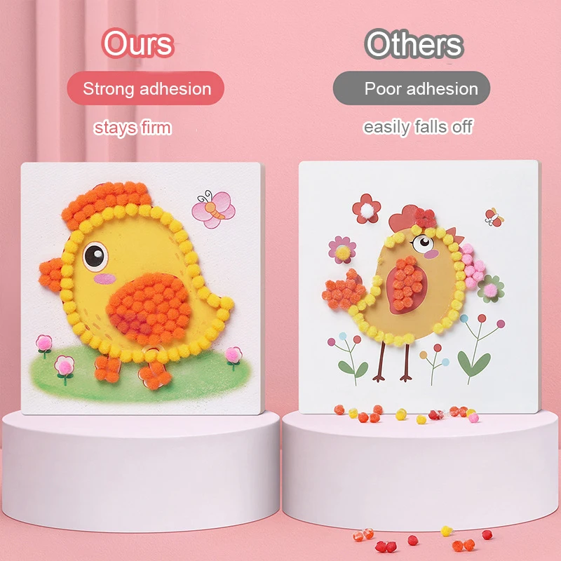 Fuzzy Ball Mosaic Art DIY Craft Kit, набор и поделки Pom Pom Art Kit, развивающая игрушка для малышей в возрасте от 2 до 6 лет, наборы для рукоделия Художественные проекты
Fuzzy Ball Mosaic Art DIY Craft Kit, набор и поделки Pom Pom Art Kit, развивающая игрушка для малышей в возрасте от 2 до 6 лет, наборы для рукоделия Художественные проекты