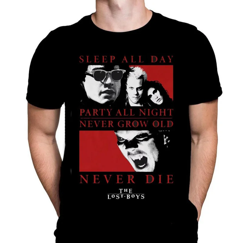 Sleep All Day Classic Vampire Movie Horror film The Lost Boys Scary Gift T-shirts Santa Carla Boys Graphic Clothes All size Tops
Sleep All Day Classic Vampire Movie Horror film The Lost Boys Scary Gift T-shirts Santa Carla Boys Graphic Clothes All size Tops
