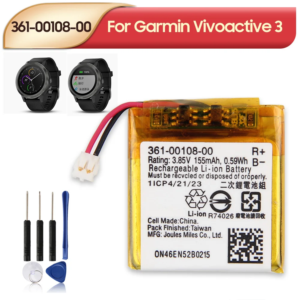 Оригинальная сменная батарея 361-00108-00 361-00108-01 для Garmin Vivoactive 3 GPS Смарт-часы 200 мАч
Оригинальная сменная батарея 361-00108-00 361-00108-01 для Garmin Vivoactive 3 GPS Смарт-часы 200 мАч