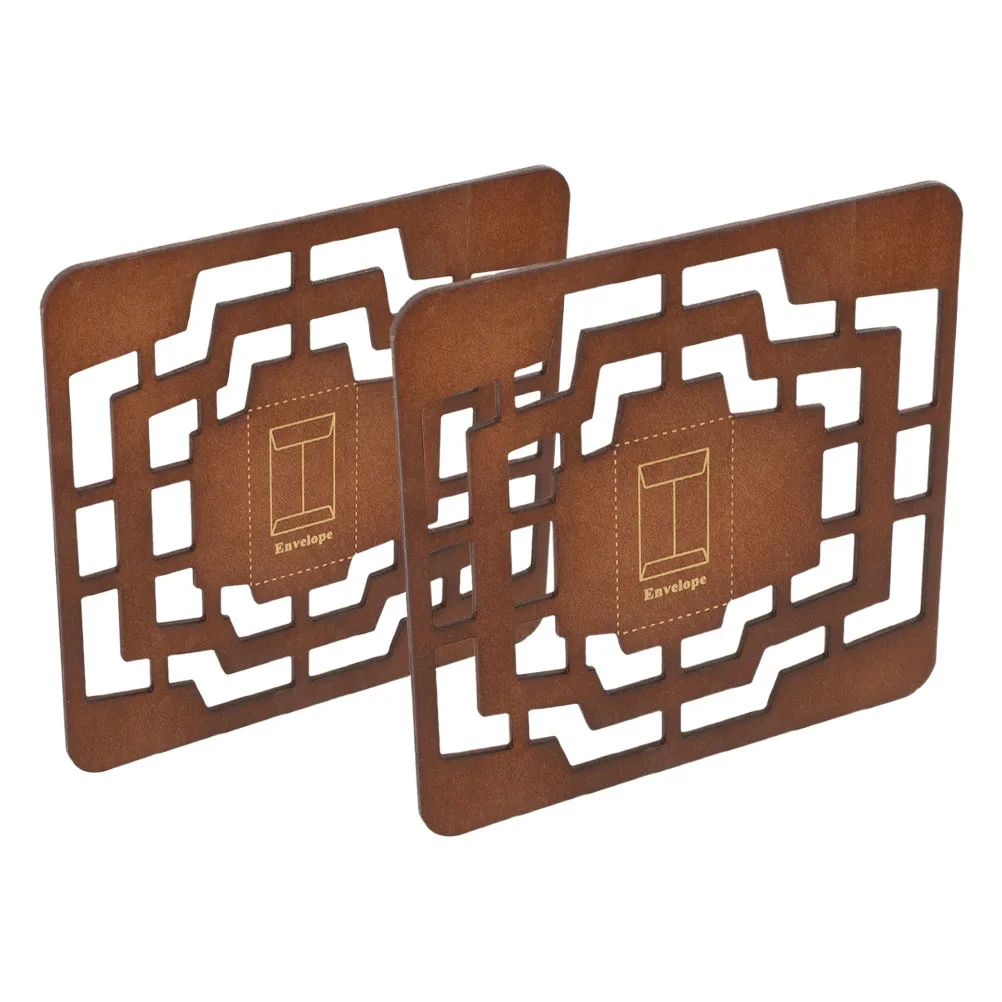 2Pcs Wooden Envelope Template Maker Stencils Hollow Out Templates for DIY Crafts Retro Design Envelop Making Supplies
2Pcs Wooden Envelope Template Maker Stencils Hollow Out Templates for DIY Crafts Retro Design Envelop Making Supplies