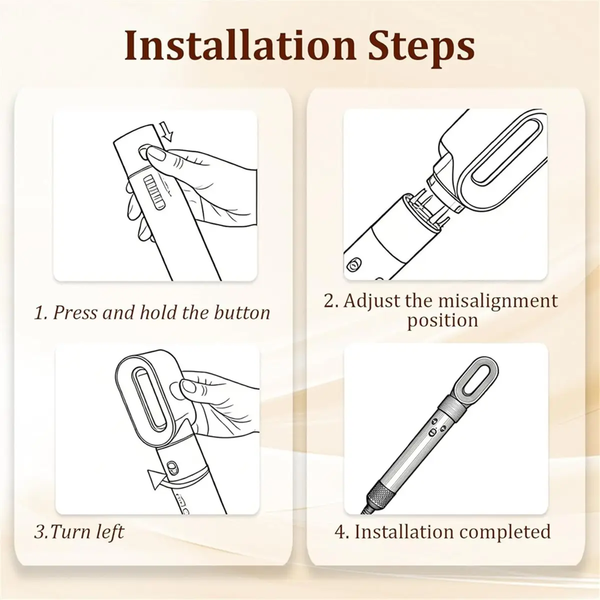 (A75U) Large Round Volumizing Brush PreStyling Dryer Attachment Nozzle for Airwrap HS01 HS05 HS08 Accessorie
(A75U) Large Round Volumizing Brush PreStyling Dryer Attachment Nozzle for Airwrap HS01 HS05 HS08 Accessorie