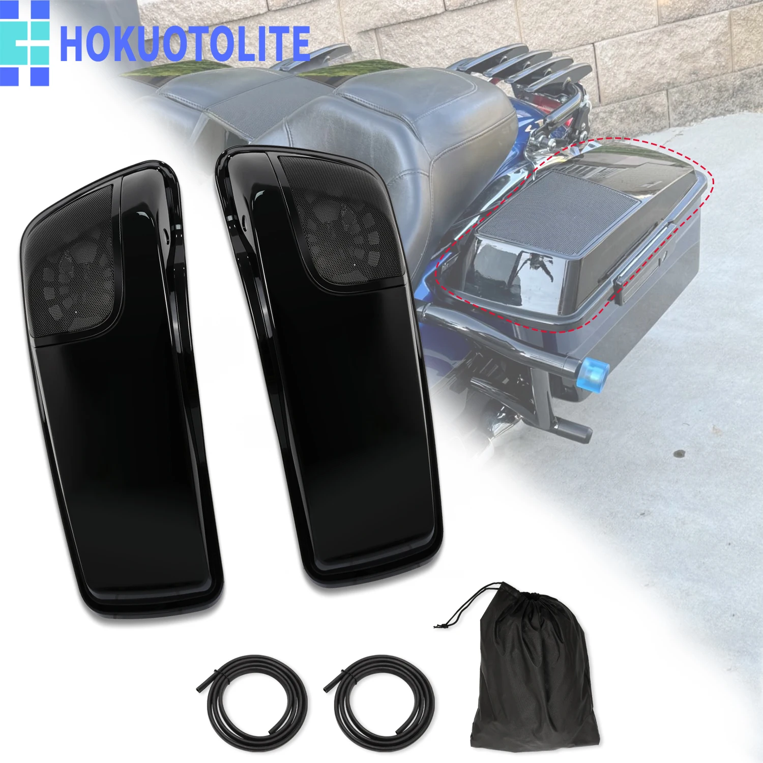 Motorcycle Speaker Cutouts Cover 5"x7" Saddlebags Speaker Lids For Harley Touring CVO Road Glide Road Kin Street Glide 14-UP
Motorcycle Speaker Cutouts Cover 5"x7" Saddlebags Speaker Lids For Harley Touring CVO Road Glide Road Kin Street Glide 14-UP