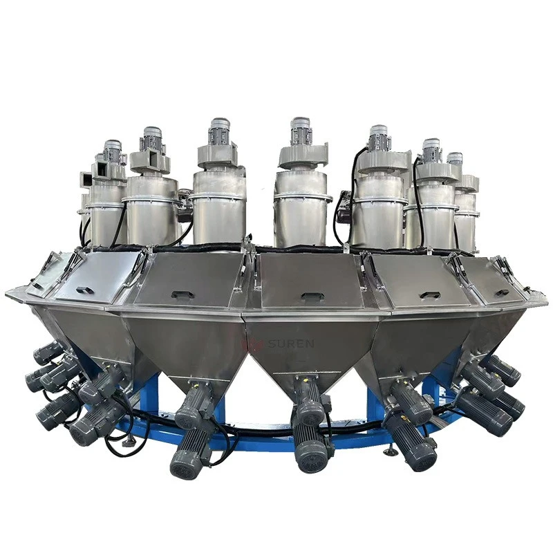 Automatic batching and weighing system for metering and weighing mixing production line
Automatic batching and weighing system for metering and weighing mixing production line