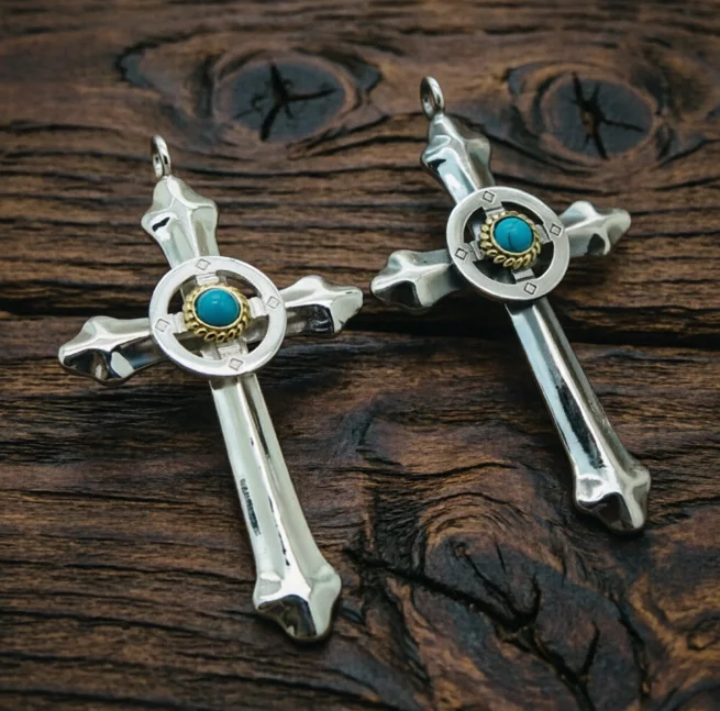 S925 Sterling Silver Pendant Men's Trendy Retro Thai Silver Takahashi Wulang Personalized Fashion Cross Pendant Men's and Women'
S925 Sterling Silver Pendant Men's Trendy Retro Thai Silver Takahashi Wulang Personalized Fashion Cross Pendant Men's and Women'