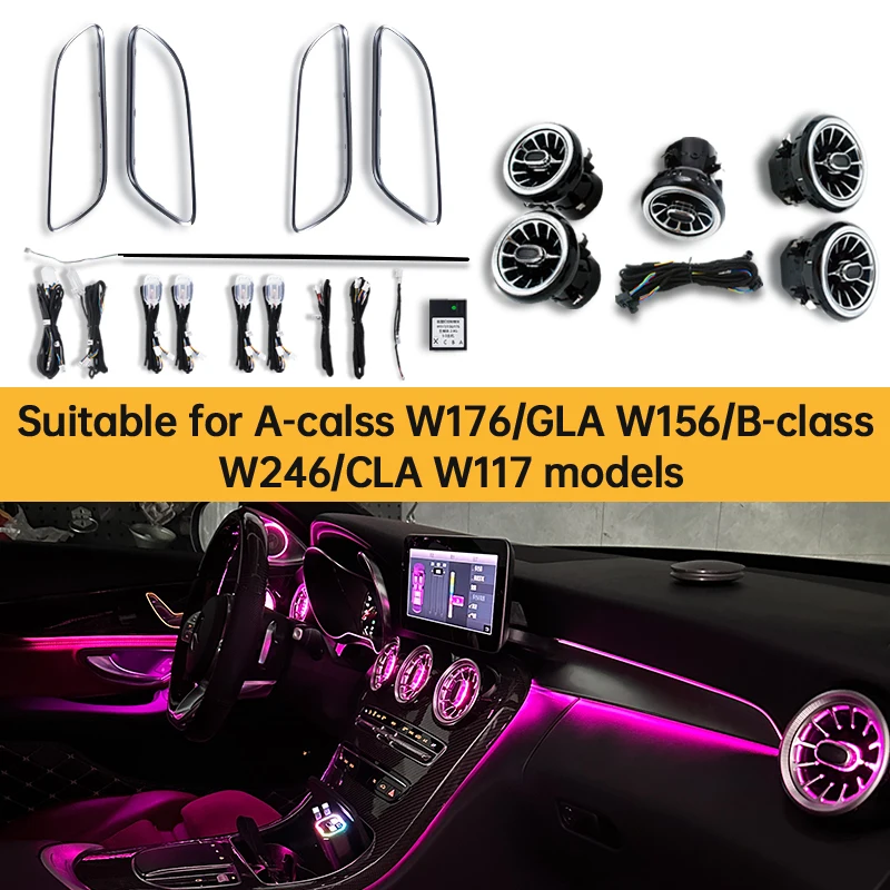 Светодиодные окружающие освещение для Mercedes-Benz A-Class W176 W117 W156 W246 CLA GLA Вентиляционное отверстие Турбина Атмосфера Декоративные полосы света
Светодиодные окружающие освещение для Mercedes-Benz A-Class W176 W117 W156 W246 CLA GLA Вентиляционное отверстие Турбина Атмосфера Декоративные полосы света