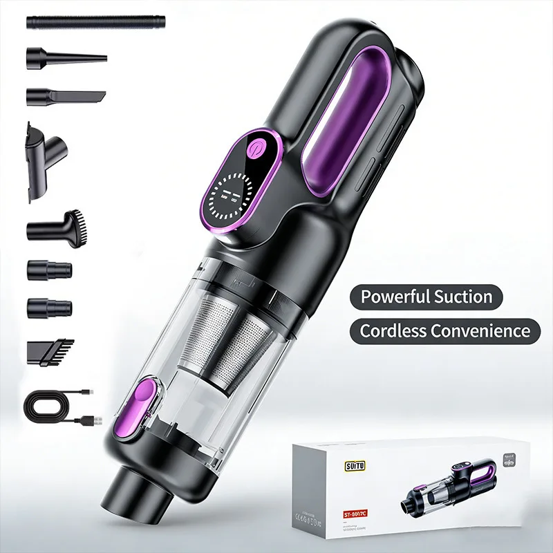 Wireless Handheld Car Vacuum Cleaner Portable Mini High Power Strong Suction Rechargeable Auto Interior Dust Cleaning Vacuum
Wireless Handheld Car Vacuum Cleaner Portable Mini High Power Strong Suction Rechargeable Auto Interior Dust Cleaning Vacuum