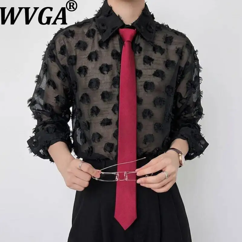WVGA Summer New Men's Hollow Out Breathable Trendy Long Sleeve Shirt Niche Chic Casual SunProof Turn-Down Collar Tops Ins W22922
WVGA Summer New Men's Hollow Out Breathable Trendy Long Sleeve Shirt Niche Chic Casual SunProof Turn-Down Collar Tops Ins W22922