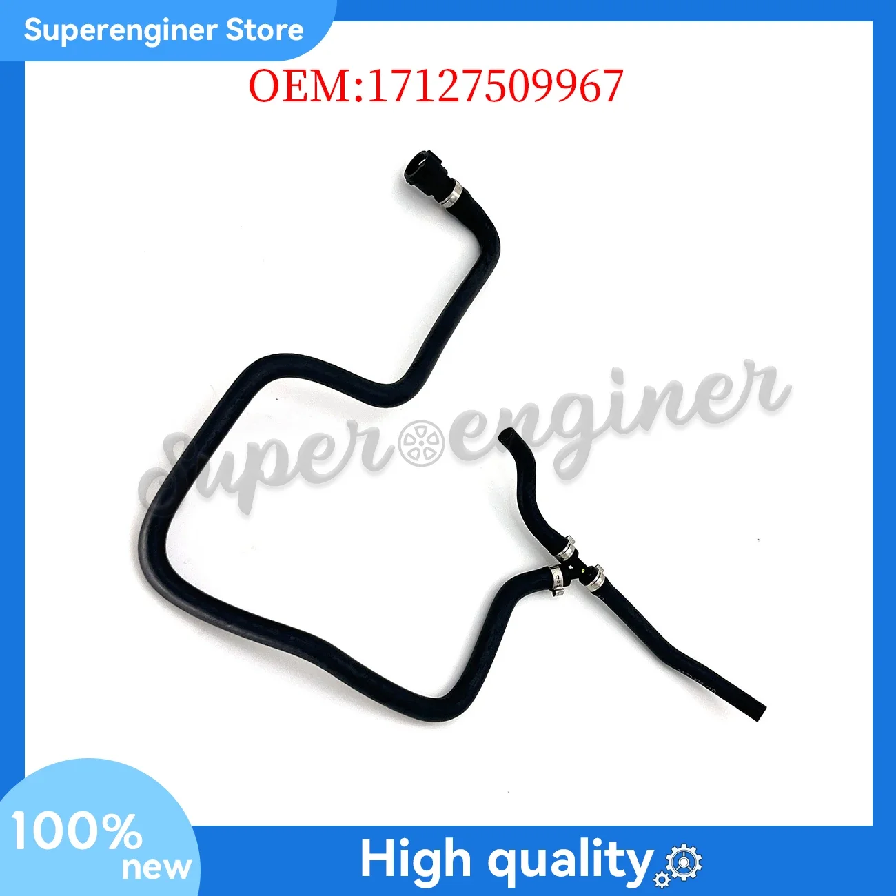 17127509967 Coolant Reservoir Expansion Tank Upper Fitting Hose for BMW X5 E53
17127509967 Coolant Reservoir Expansion Tank Upper Fitting Hose for BMW X5 E53