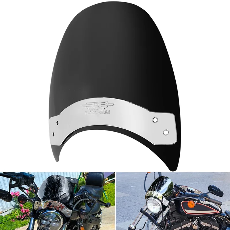 For Harley Sportster XL 883 1200 2004-2025 Motorcycle ABS Plastic Windscreen Black Windshield Wind Deflector Covers
For Harley Sportster XL 883 1200 2004-2025 Motorcycle ABS Plastic Windscreen Black Windshield Wind Deflector Covers