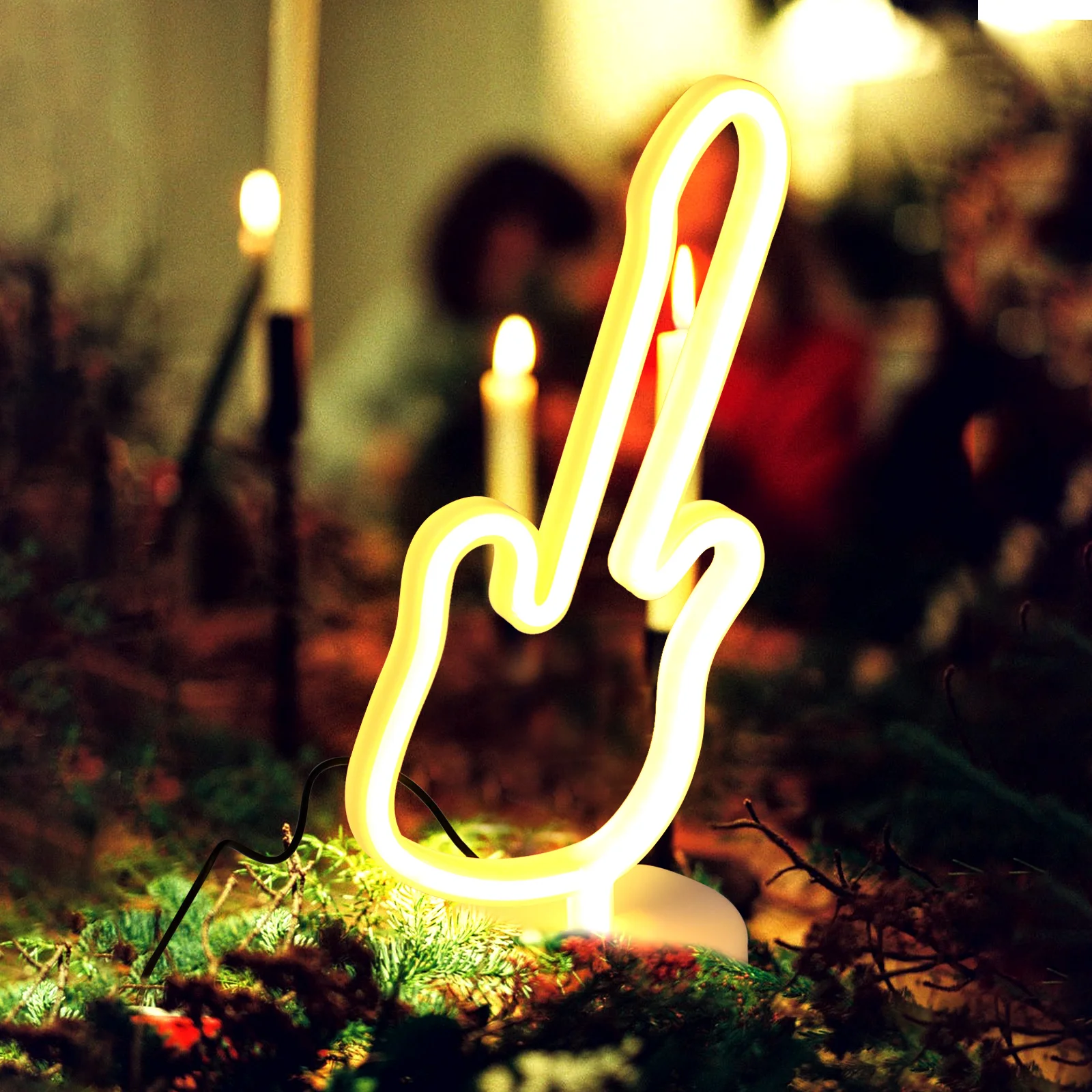 Guitar Neon Light Creative Home Decor Party Lamp LED Sign Bedroom Living Room Office Lighting Atmosphere Enhancement
Guitar Neon Light Creative Home Decor Party Lamp LED Sign Bedroom Living Room Office Lighting Atmosphere Enhancement