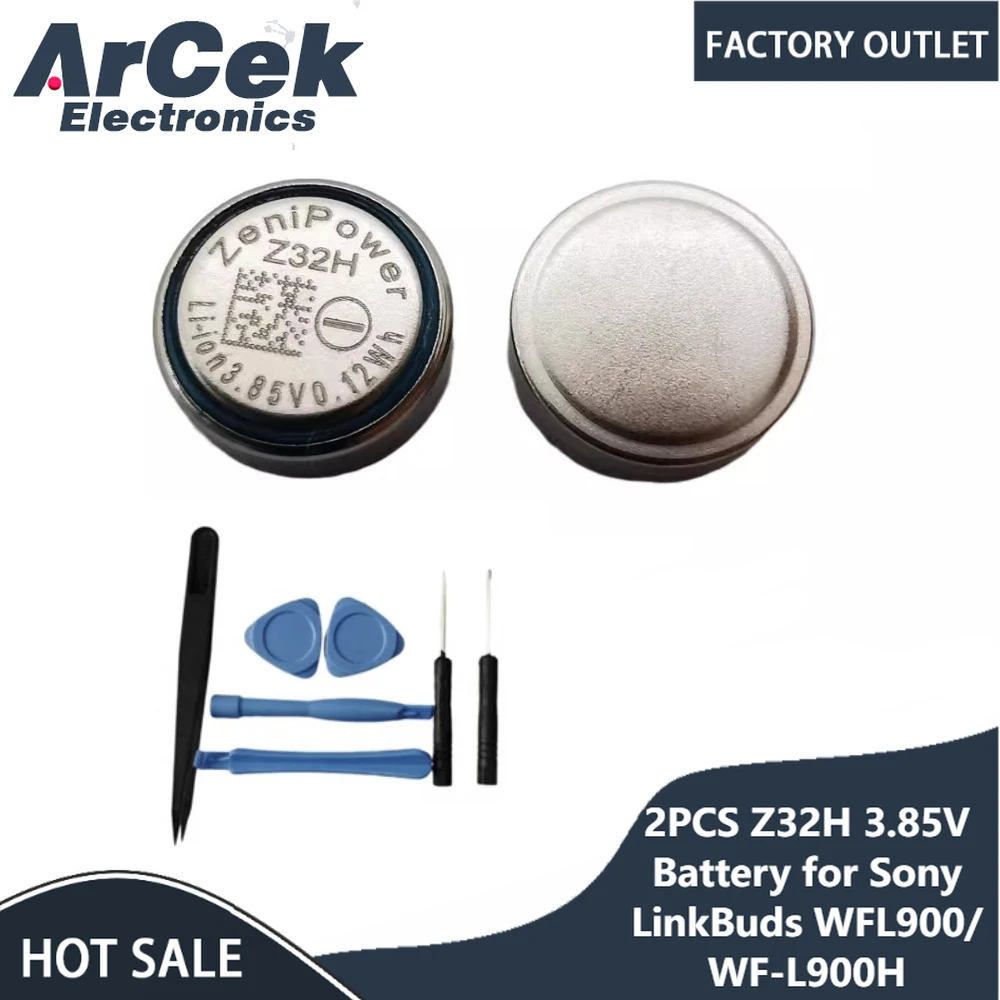 2PCS Z32H 3.85V Battery for Sony Sony LinkBuds WFL900/ WF-L900H Truly Wireless Earbud Headphones
2PCS Z32H 3.85V Battery for Sony Sony LinkBuds WFL900/ WF-L900H Truly Wireless Earbud Headphones