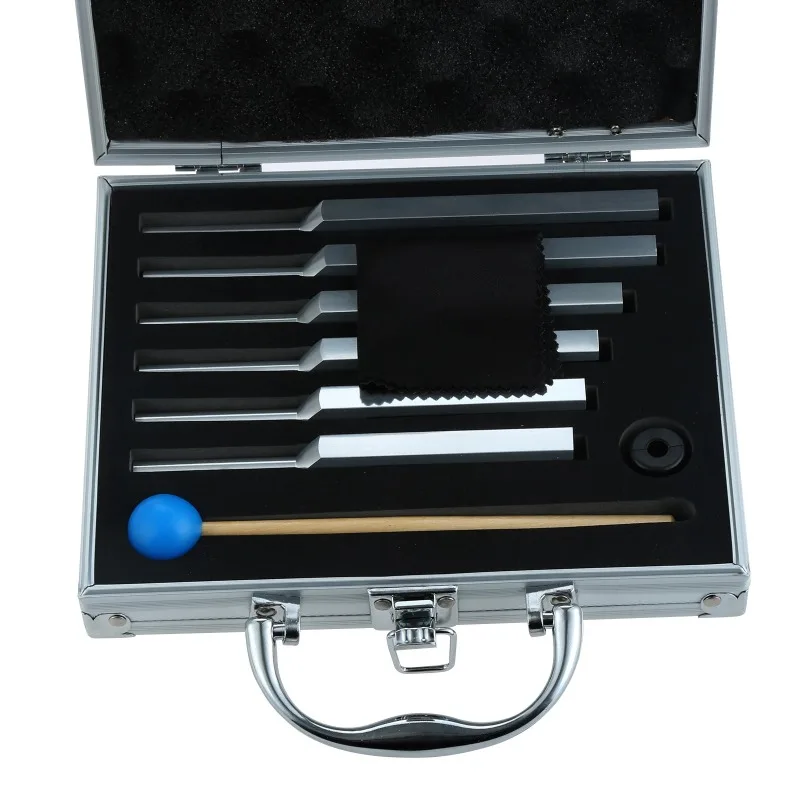 6Pcs Solfeggio Tuning Fork Set 396-852Hz Sound Healing Therapy Fork With Hammer Storage Box Relaxation Musical Tool
6Pcs Solfeggio Tuning Fork Set 396-852Hz Sound Healing Therapy Fork With Hammer Storage Box Relaxation Musical Tool